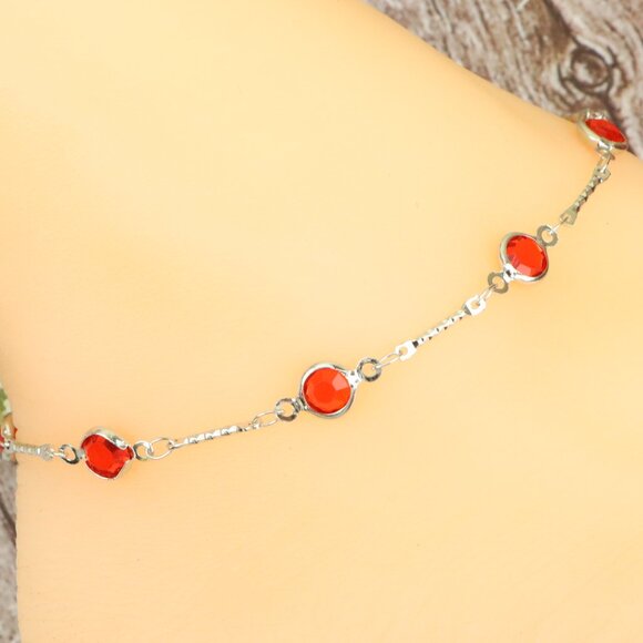 "Dainty Anklet for Women – Elegant Everyday Jewelry & Perfect Gift | MLCRC1292 - Picture 1 of 10